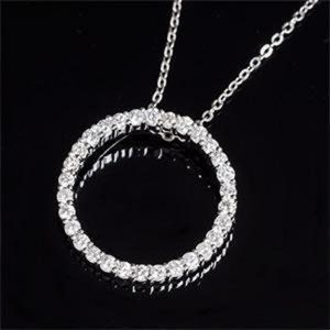 14K White gold brilliant cut 2.70 ct diamonds Pend